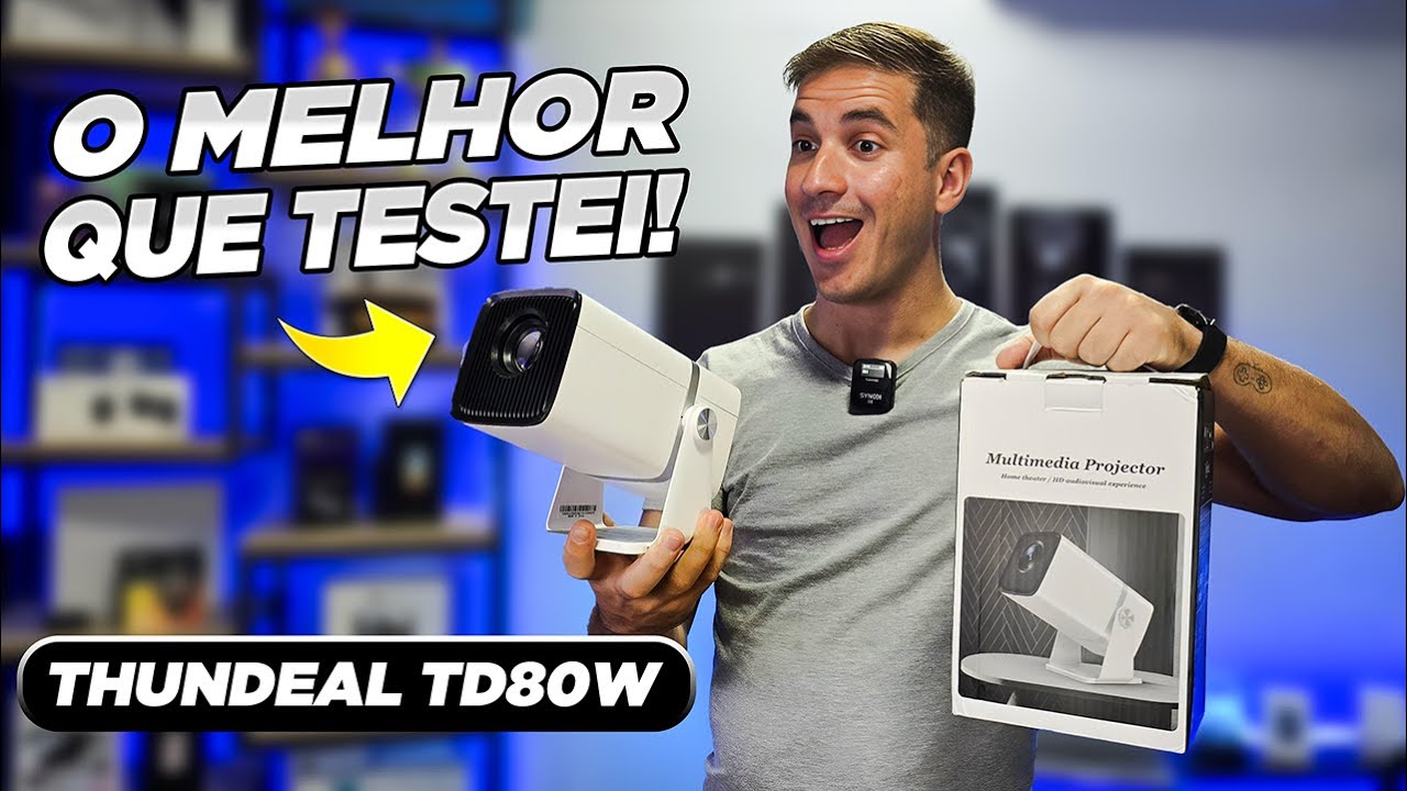 Projetor PERFEITO e BARATO! Thundeal TD80W - Análise | Unboxing | Testes