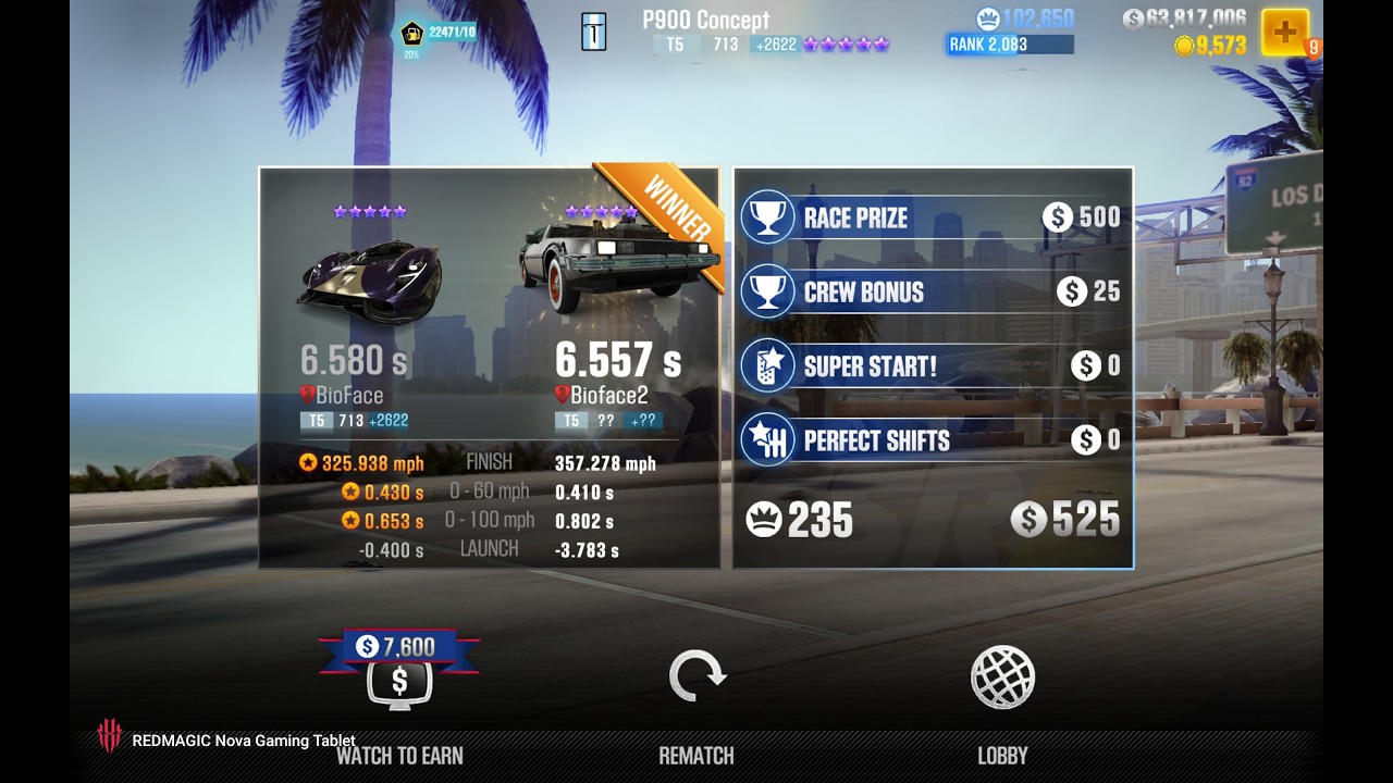 【CSR2】De Tomaso P900 Concept (Purple Star) Tune & Shift for 6.580 (Manual Launch)