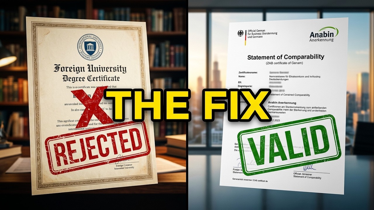 Your FOREIGN DEGREE Might Not Count in Germany &mdash; Here's the Fix | Job Search