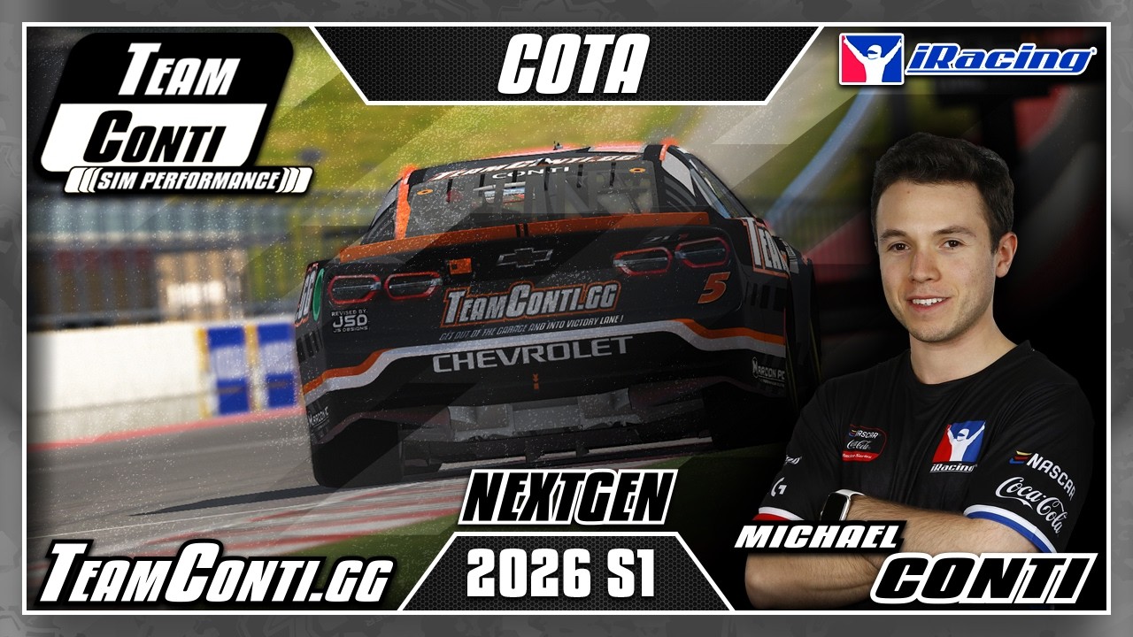iRacing Pro Track Guide by Team Conti Sim Performance I NASCAR NextGen at COTA (NASCAR West)