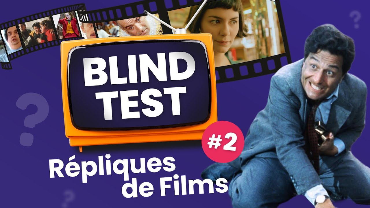 BLIND TEST : Répliques de Films #2 - 40 Extraits - Quiz Cinéma