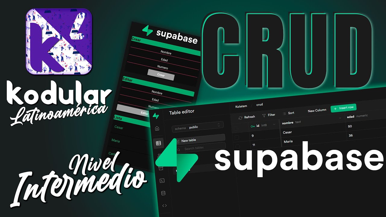 #Kodular | C.R.U.D. SUPABASE | Registro-Configuración-APIkey | INTERMEDIO | #Kodularlatinoamérica