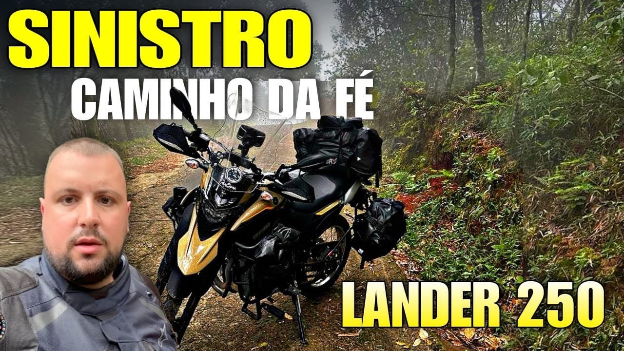 VIAGEM DE MOTO 2024 LANDER 250 CAMINHO DA FÉ DE MOTO COM MUITA CHUVA E LAMA DIA 01 EP-02