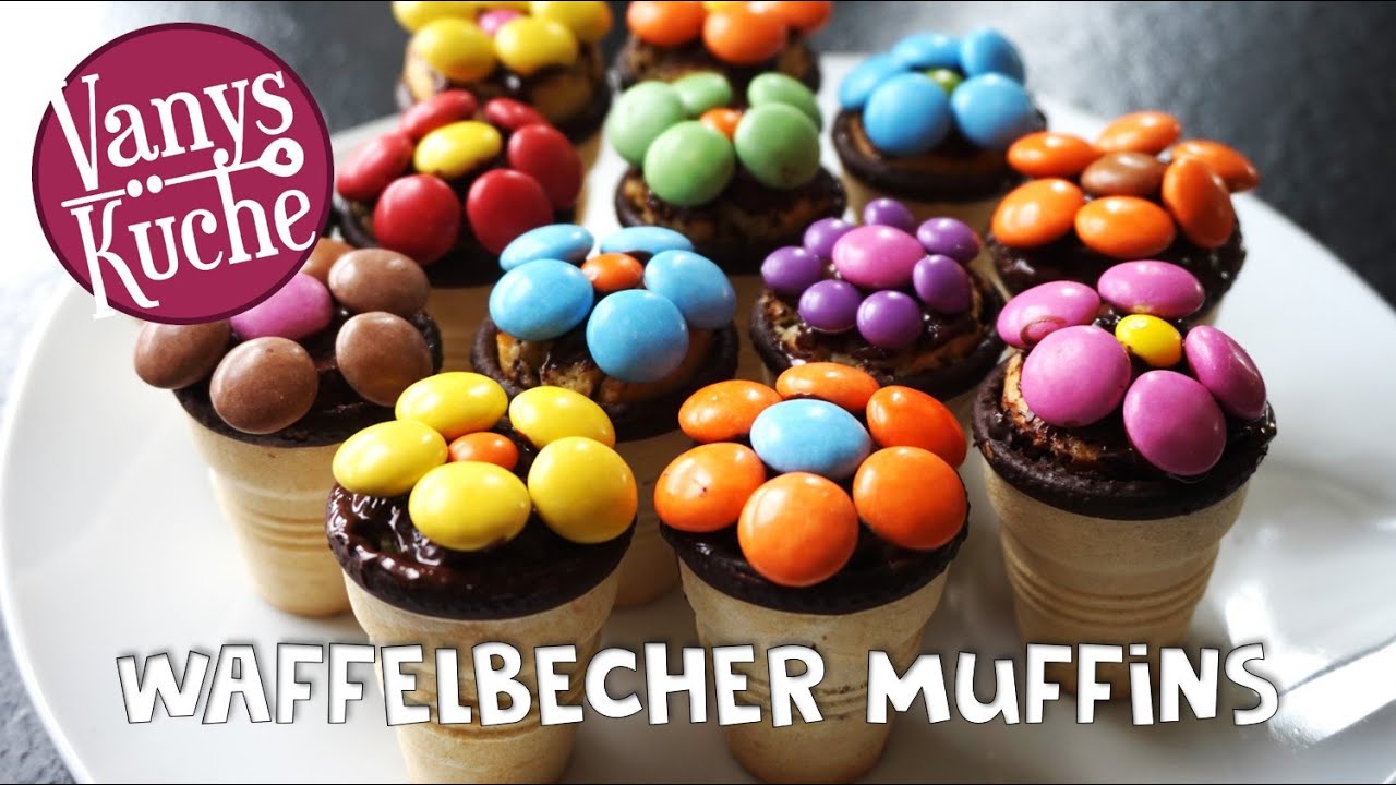 Waffelbecher-Muffins perfekt für Kindergeburtstag, Fingerfood Buffet |  Thermomix® Rezept
