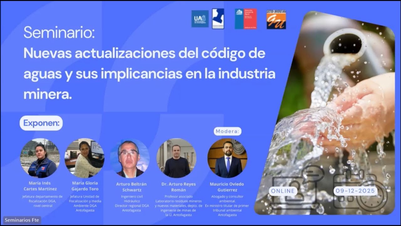 DGA en seminario Nuevas actualizaciones del Código de Aguas e implicancias en la industria minera