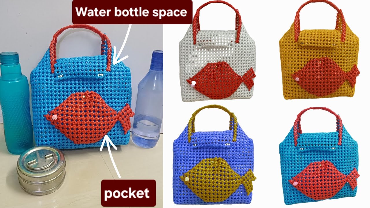Trendy plastic wire Handbag//lunch basket //Nagas New Idea Basket//wire koodai by nagas creative 