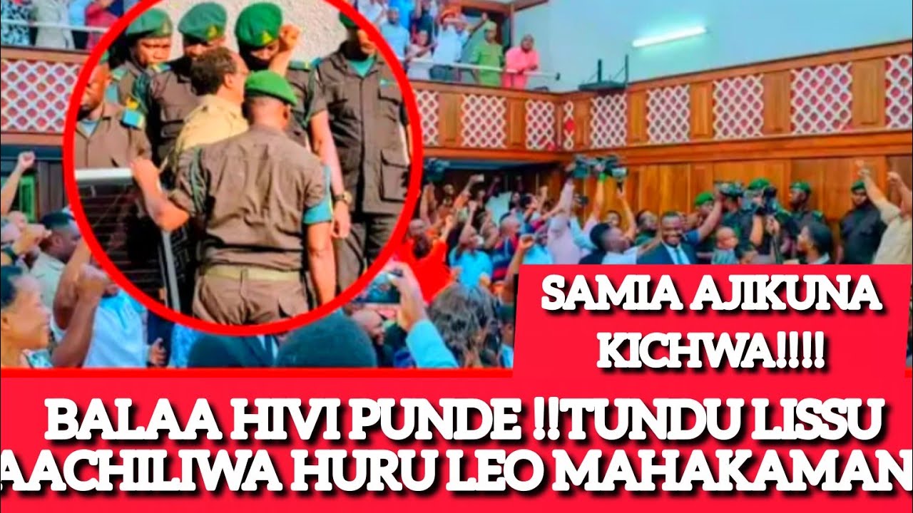 HABARI ZA SASA‼️ TUNDU LISSU AACHILIWA HURU HUKU SAMIA AKIJIKUNA KICHWA BALAA