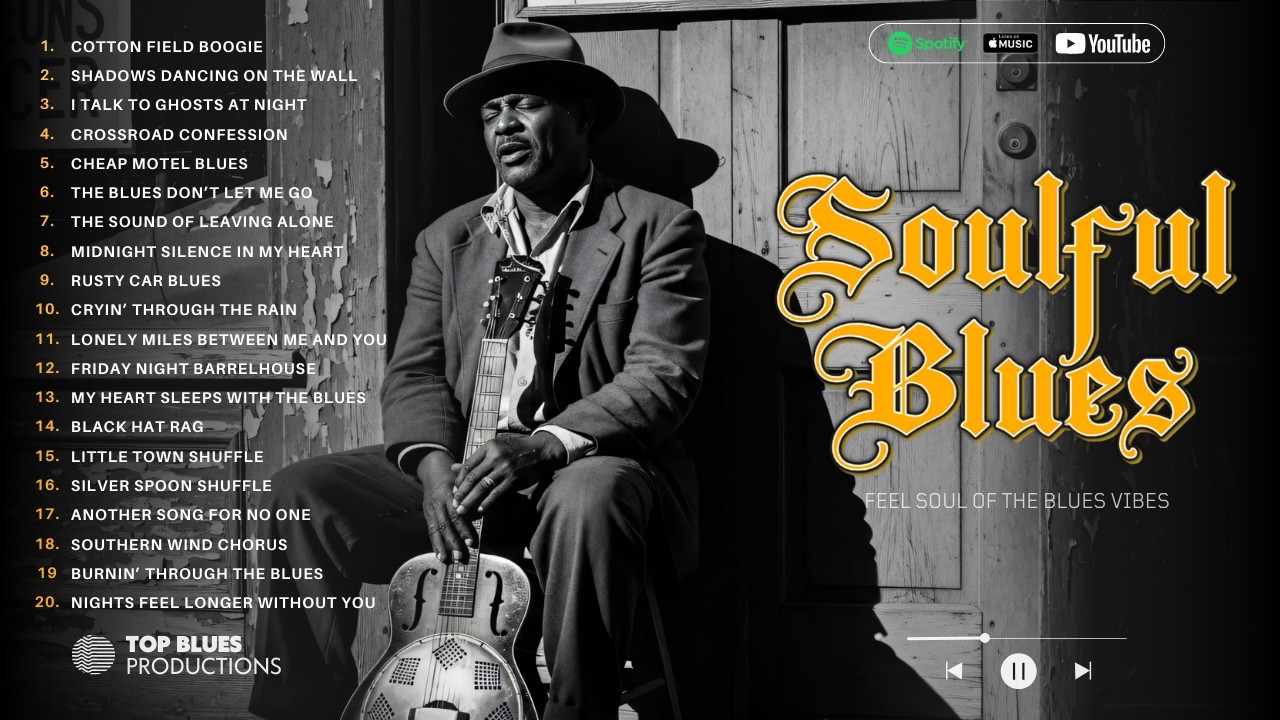 Dark Blues | Best Soul Blues Inspired by Muddy Waters Style