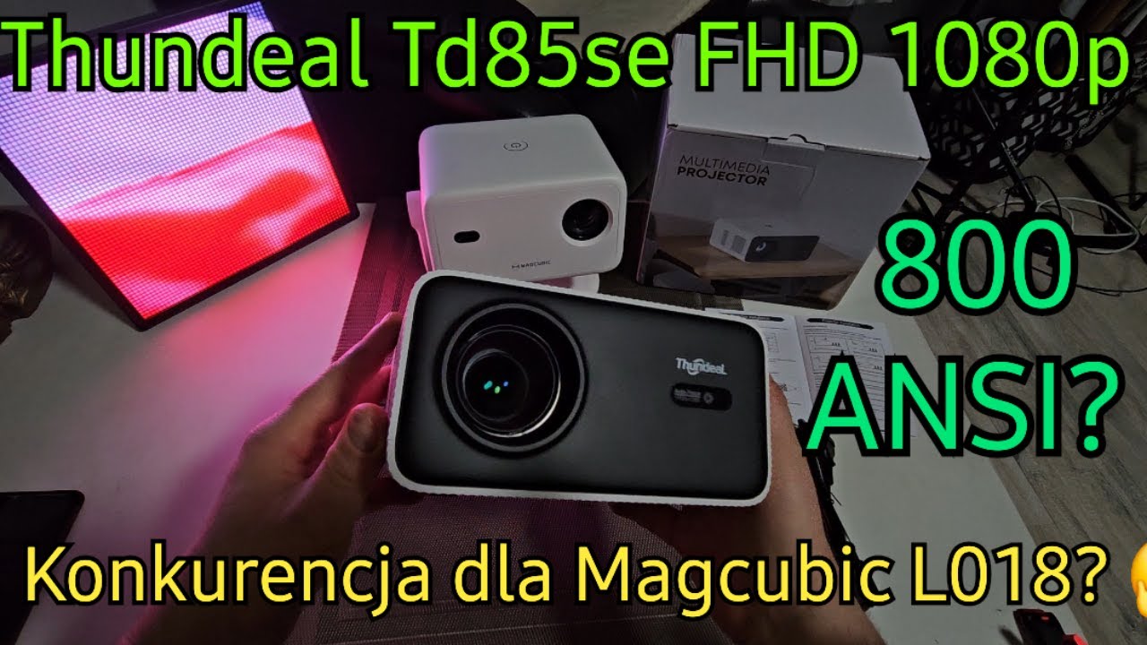 Test taniego projektora Led Lcd Thundeal Td85 SE - konkurencja dla Magcubic L018 ?