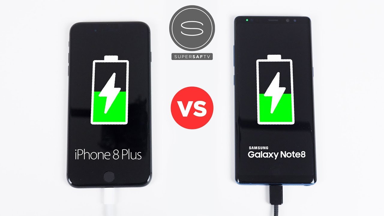 iPhone 8 Plus против Galaxy Note 8 — тест скорости зарядки аккумулятора