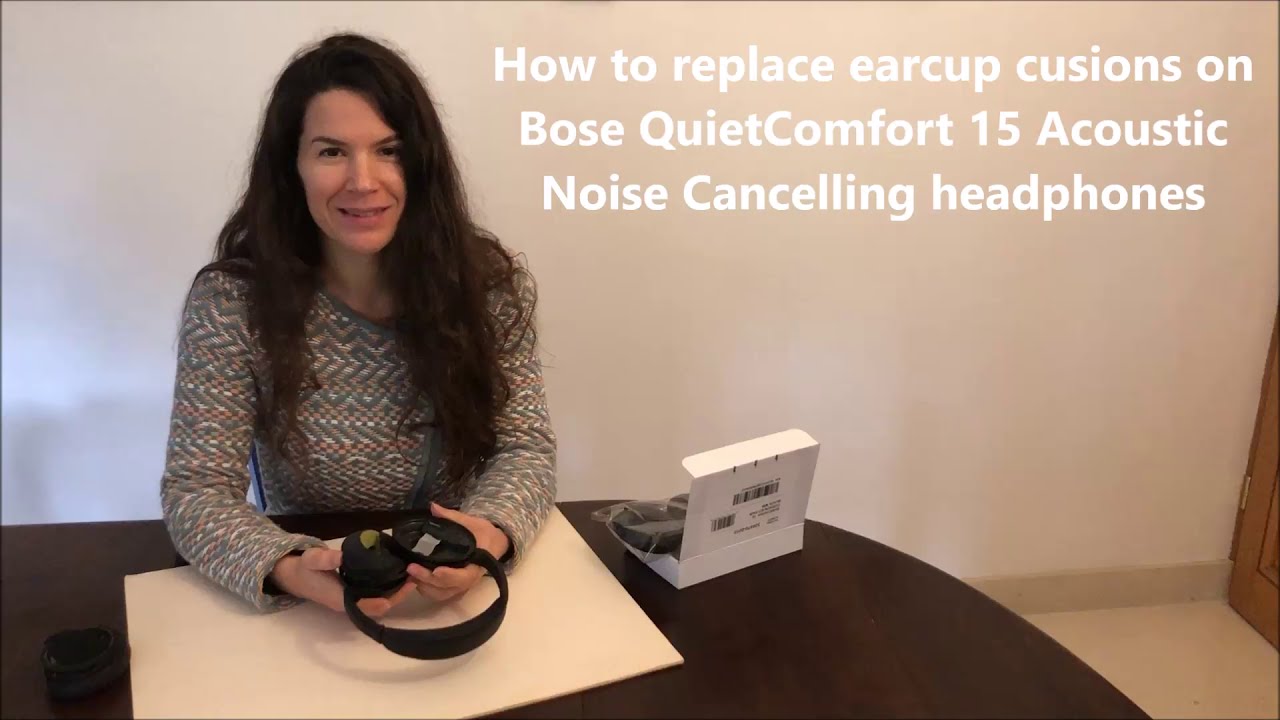 How to replace earcup cushions on Bose headphones