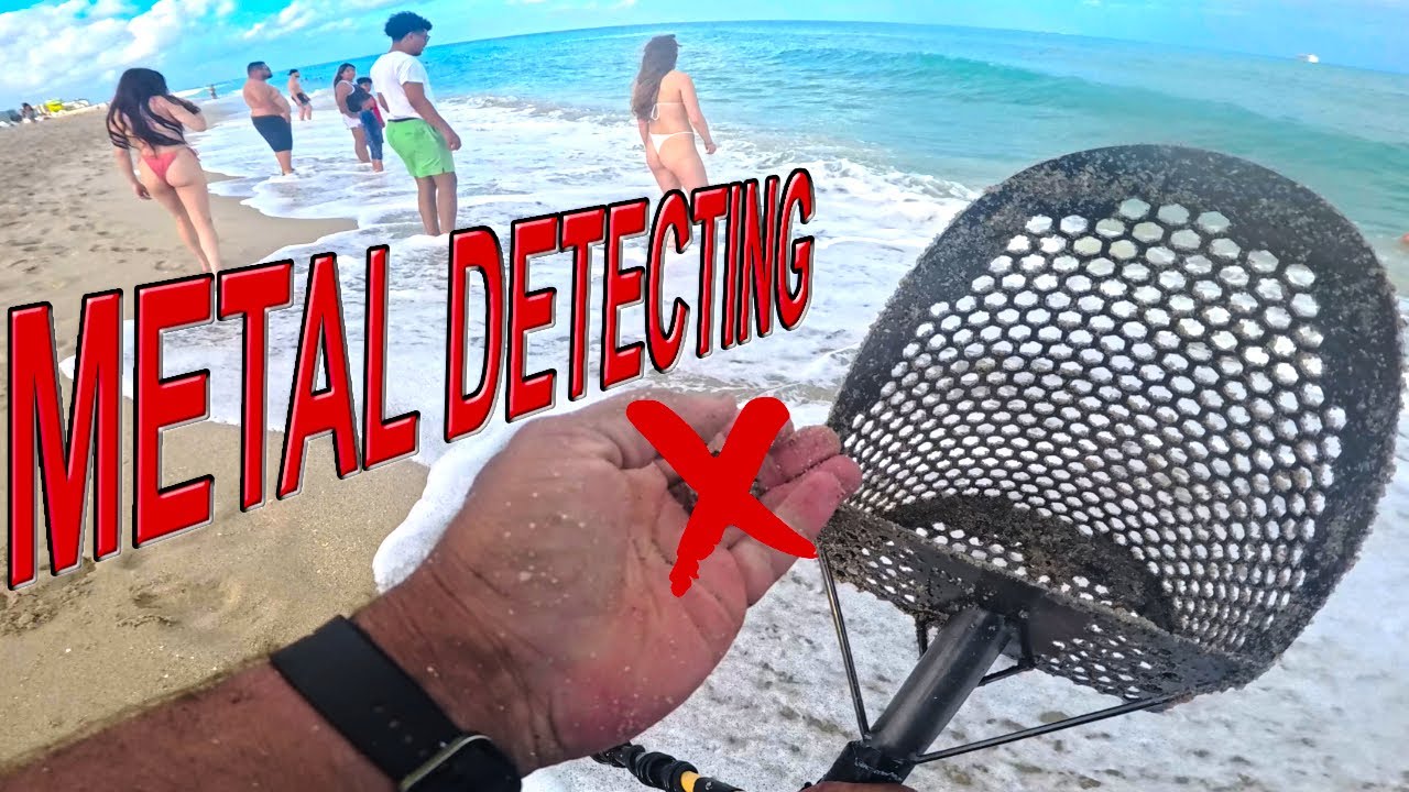 Beach and Underwater Metal Detecting. Double Red Flag 🚩🚩Day!