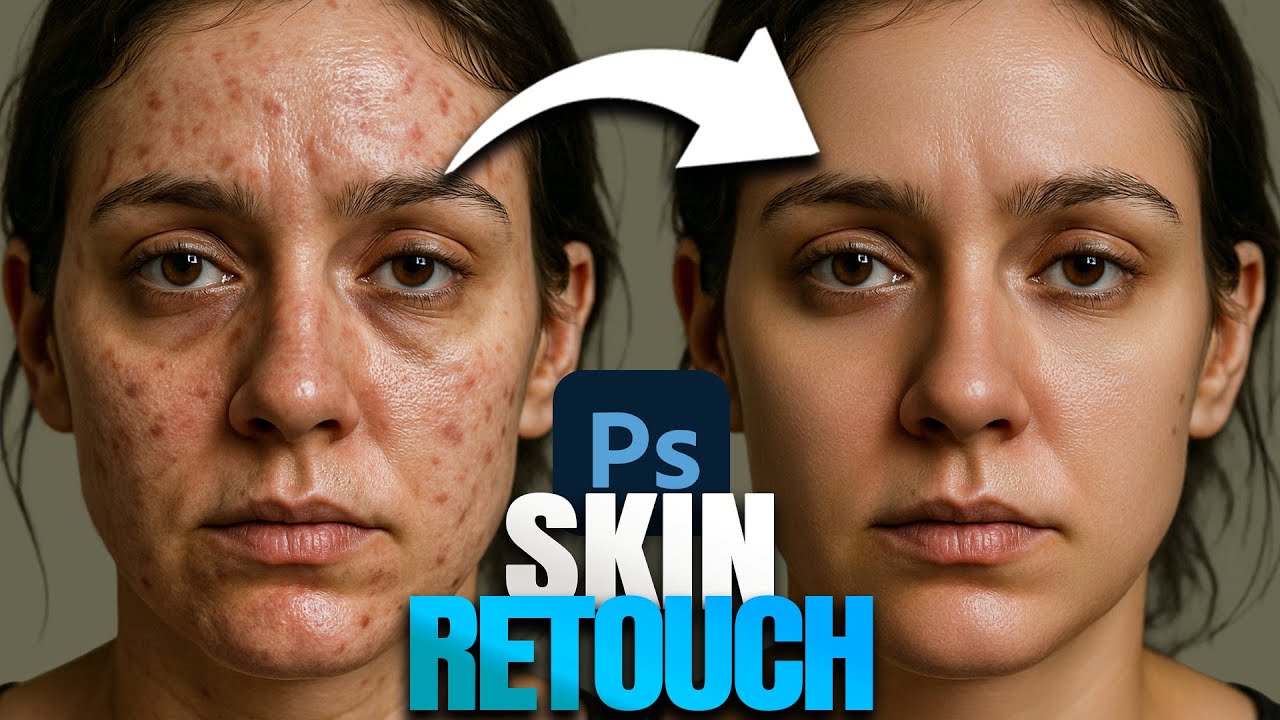 Бесплатная 👀 секретная техника ретуши кожи в Photoshop 🫨