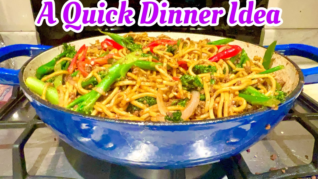 A Quick Dinner Idea | Beef & Broccoli Stir-Fry With Noodles