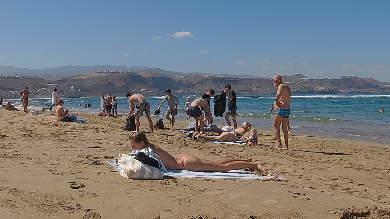 Beach Walk In Spain Canary Islands Gran Canaria beachwalk