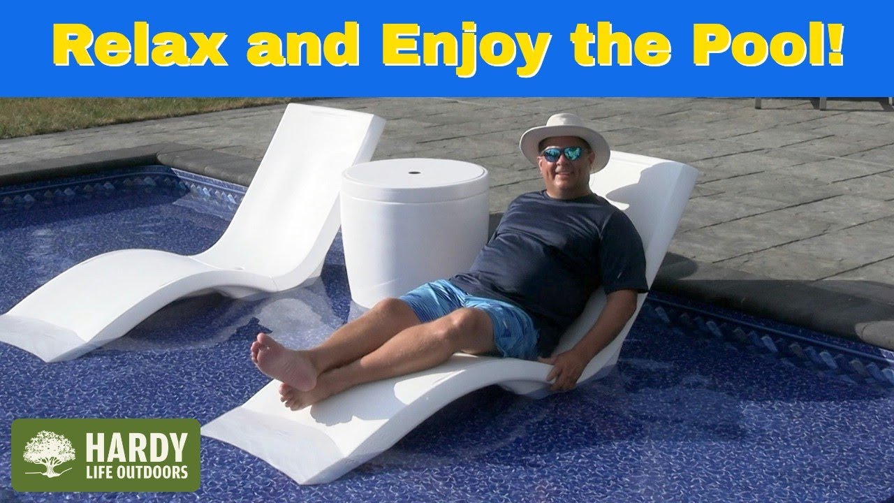 Step2 Vero pool lounger for swimming pool sun shelf, plastic pool chair