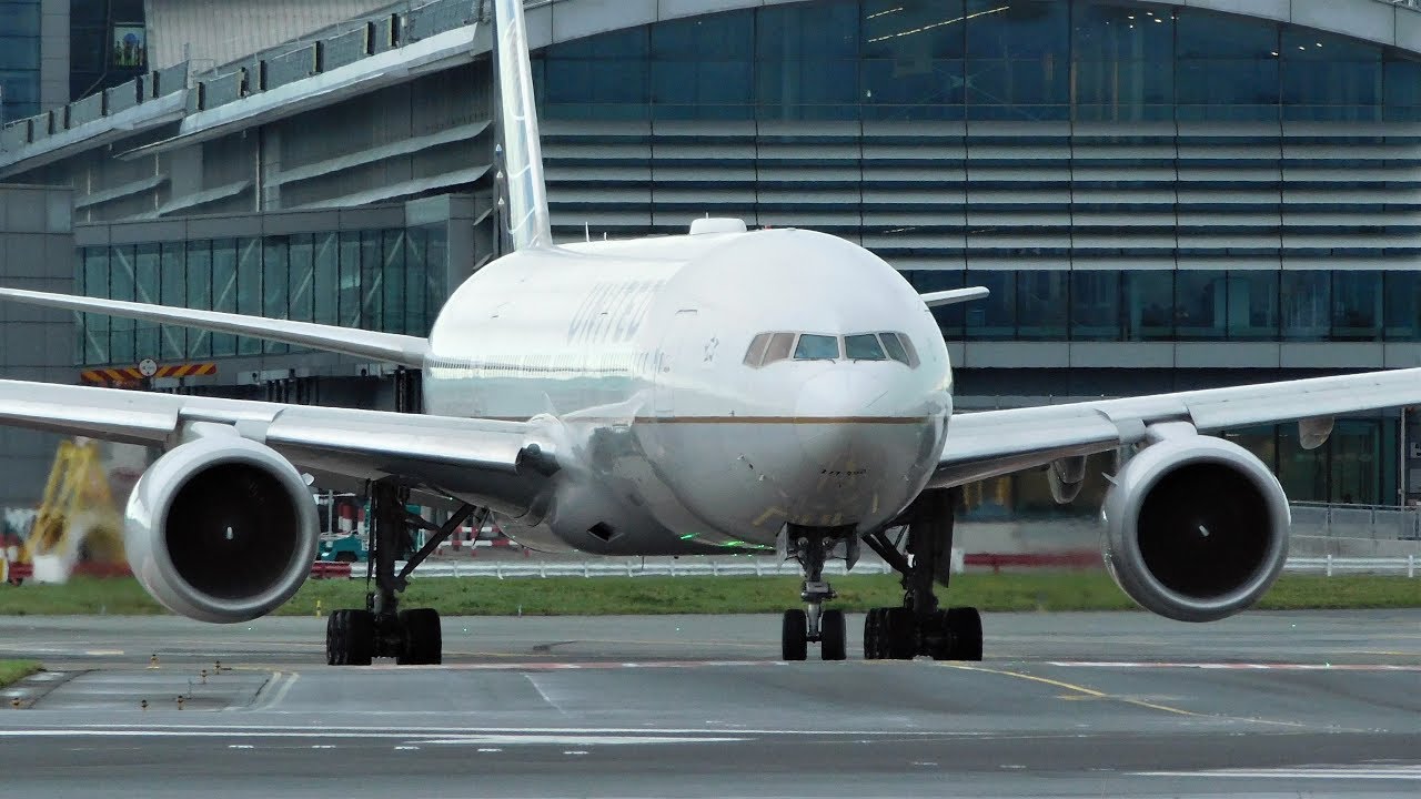 ✈ *INCREDIBLE PW4000 SPOOL* United Boeing 777 N769UA Take Off From Dublin International Airport
