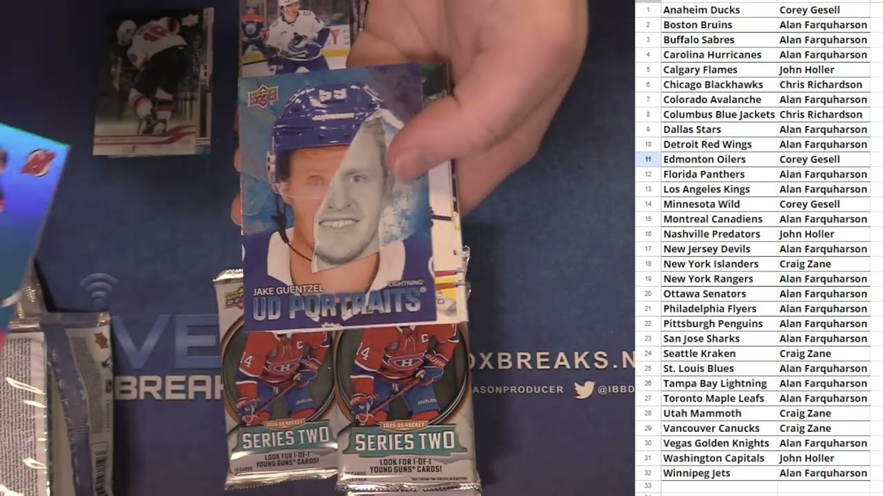 2025 26 Upper Deck Series 2 Hockey Hobby Box Break #5 LBB