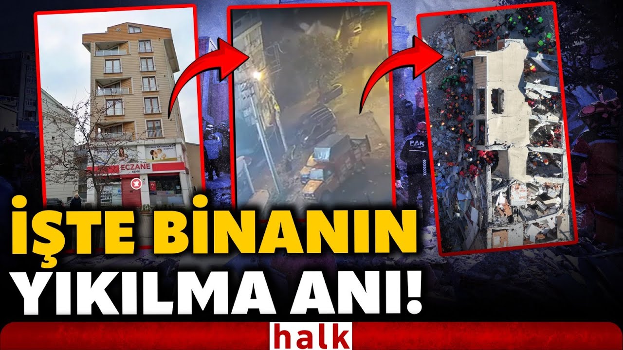 Saniyeler içinde yerle bir oldu! Gebze'deki 7 katlı binanın yıkılma anı ortaya çıktı!