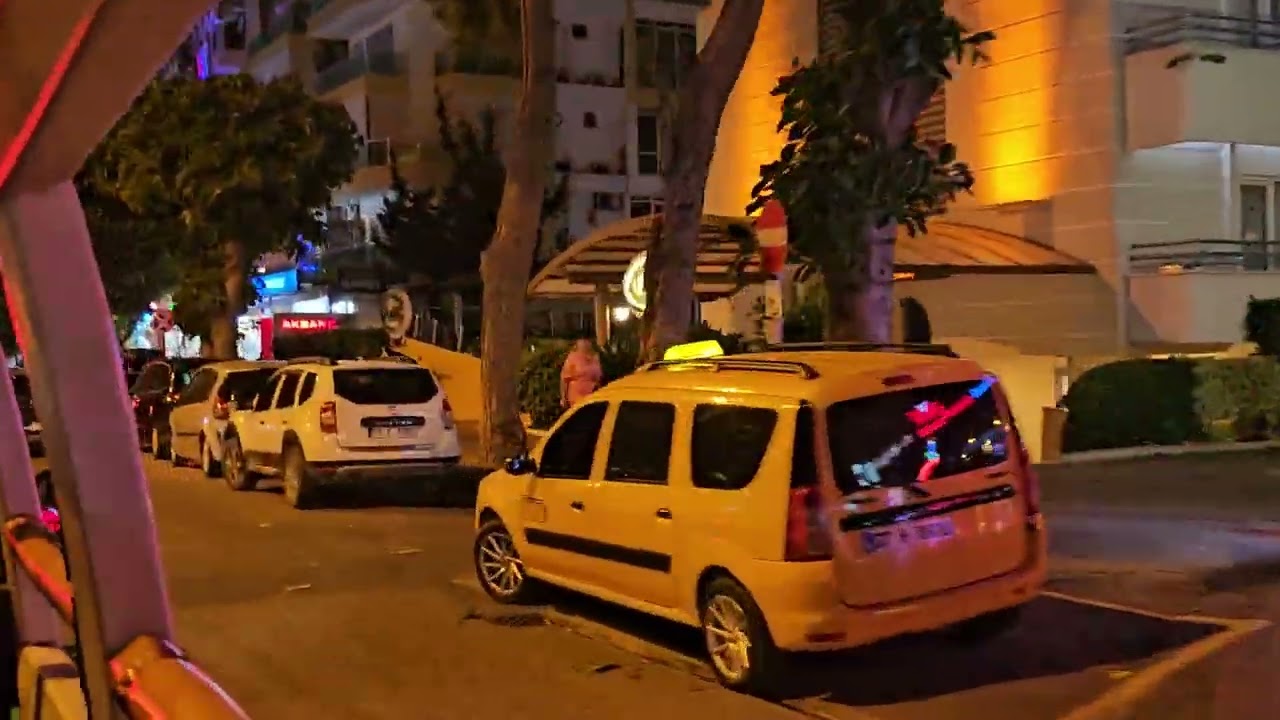 Turkey streets at night