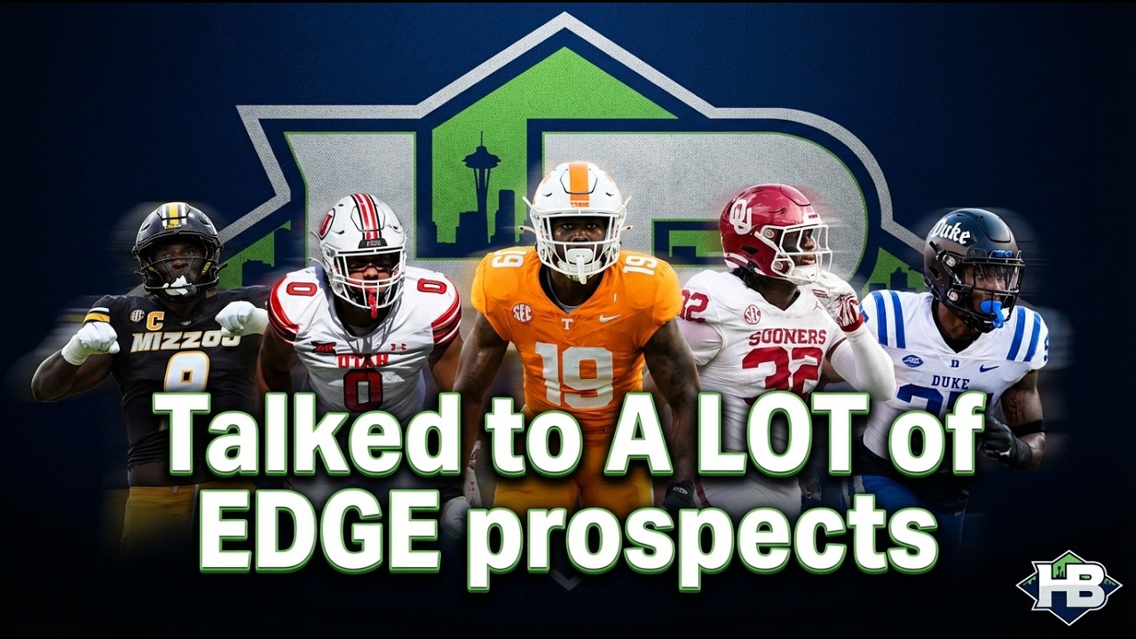 It's CLEAR the Seahawks have their eye on drafting an EDGE