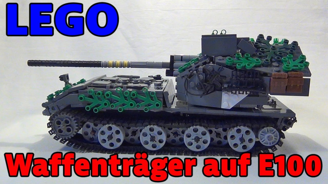 LEGO Waffenträger auf E100 [Lego Tank MOC] (reuploaded)