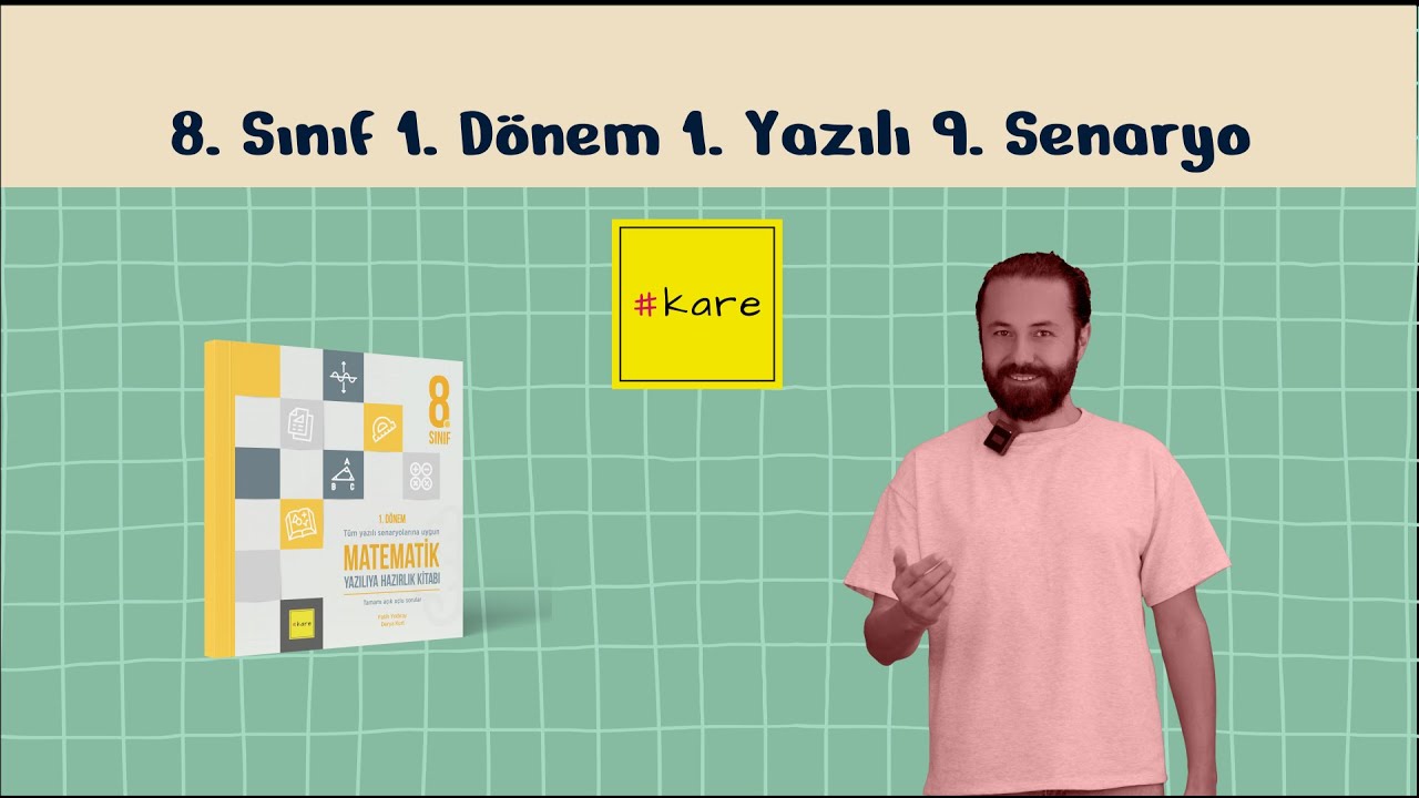 8. Sınıf 1. Dönem 1. Yazılı 9. Senaryo Açık Uçlu Sorular - Kare Yayınları