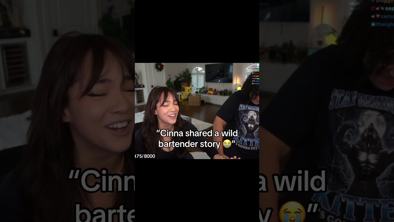 "Cinna shared a wild bartender story” 😭
