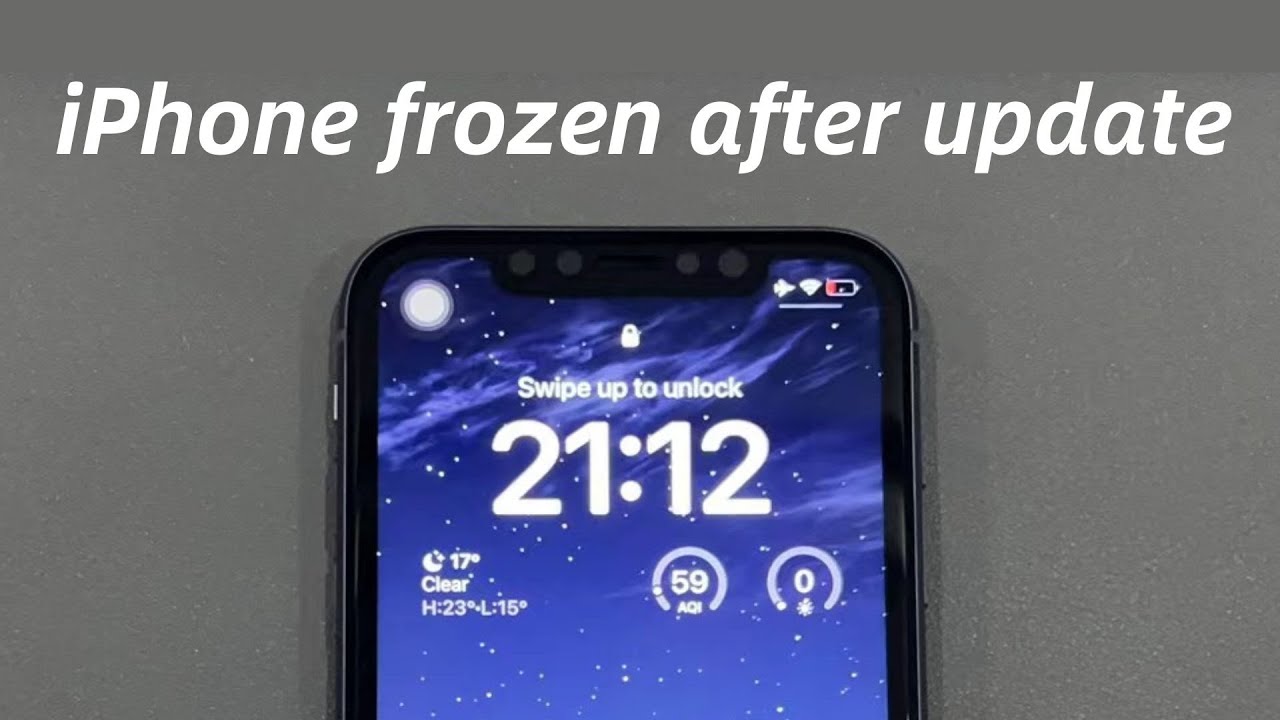 How to Fix iPhone Frozen After Update or During Update (Quick & Easy Solutions)