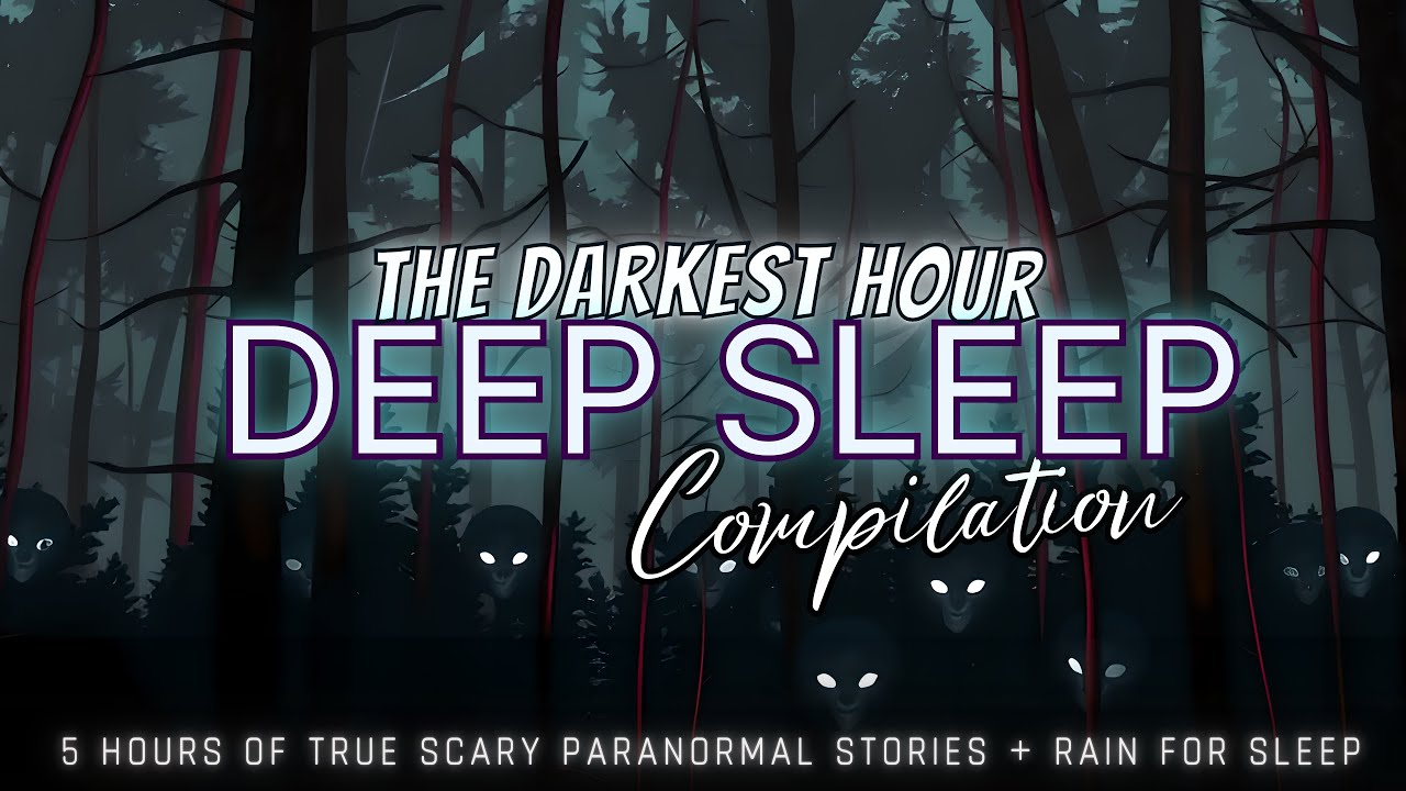 5 Hours of TRUE Scary Paranormal Stories + rain for sleep 😴 NO ADS, dark screen