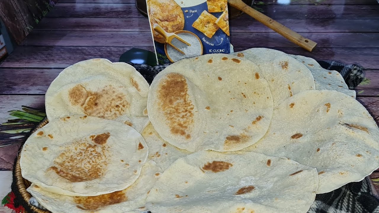 خبز خالي من الجلوتين بالطحين الايطالي اخر وجبة 👌🏻خبز رغيف وتورتيلا روعة😋❤️