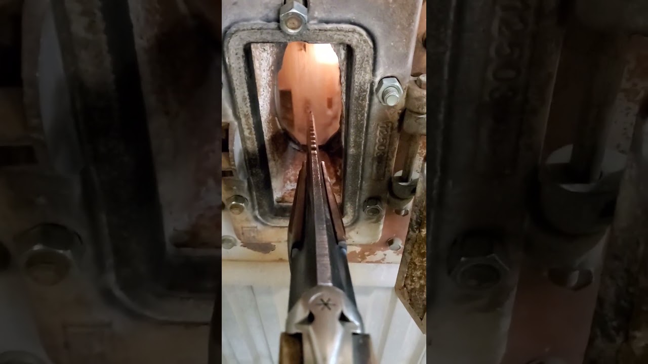 shotgunning flyash clinkers in a coal boiler #boilermakers #welding #trending