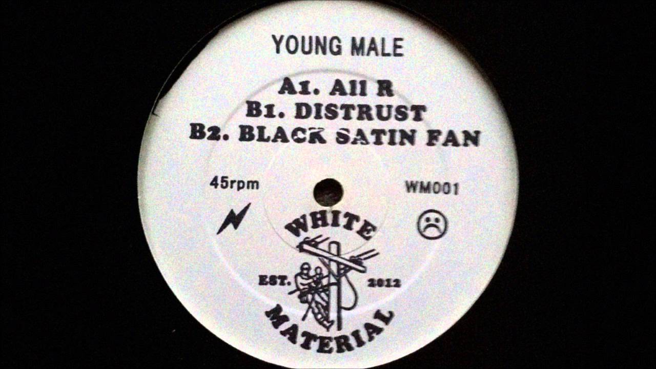 Young Male - Black Satin Fan