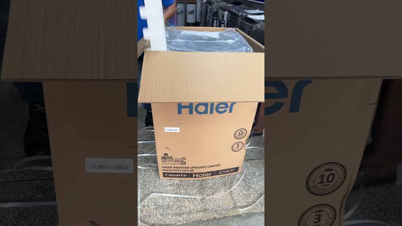 Unboxing Haier Latest Model 15 kg Automatic Washing Machine Model HWM 150-316S6 #Haier  #reels