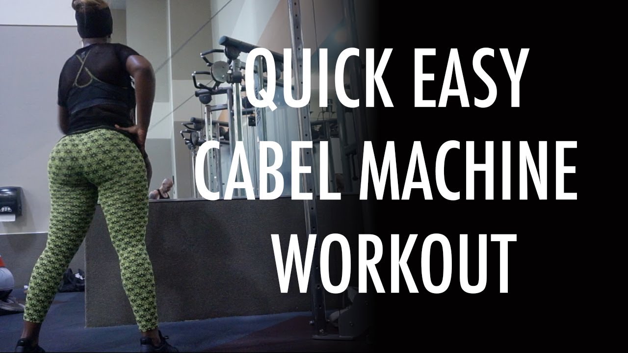 Toned ARMS small WAIST & BACK CABLE MACHINE workout