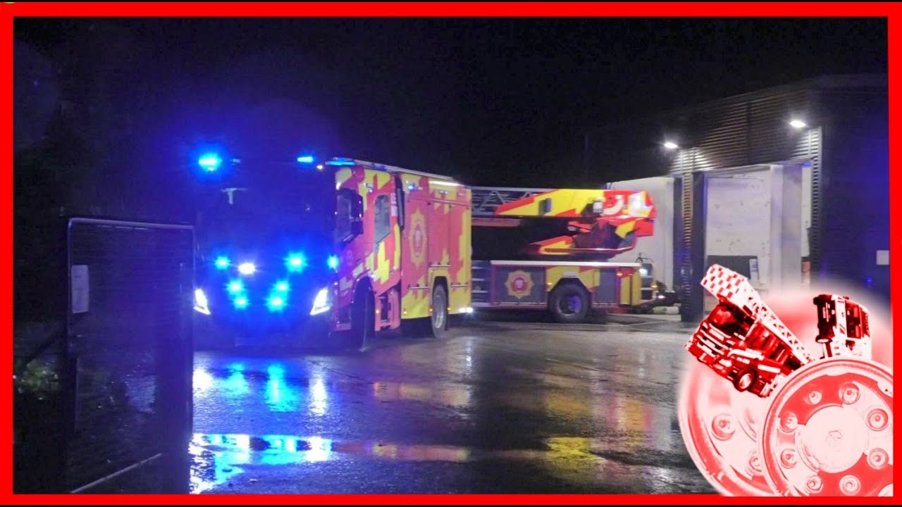 LELLINGE (LEM1+LEV1+LES1) ABA brand & redning falck. brandbil i udrykning fire truck respond