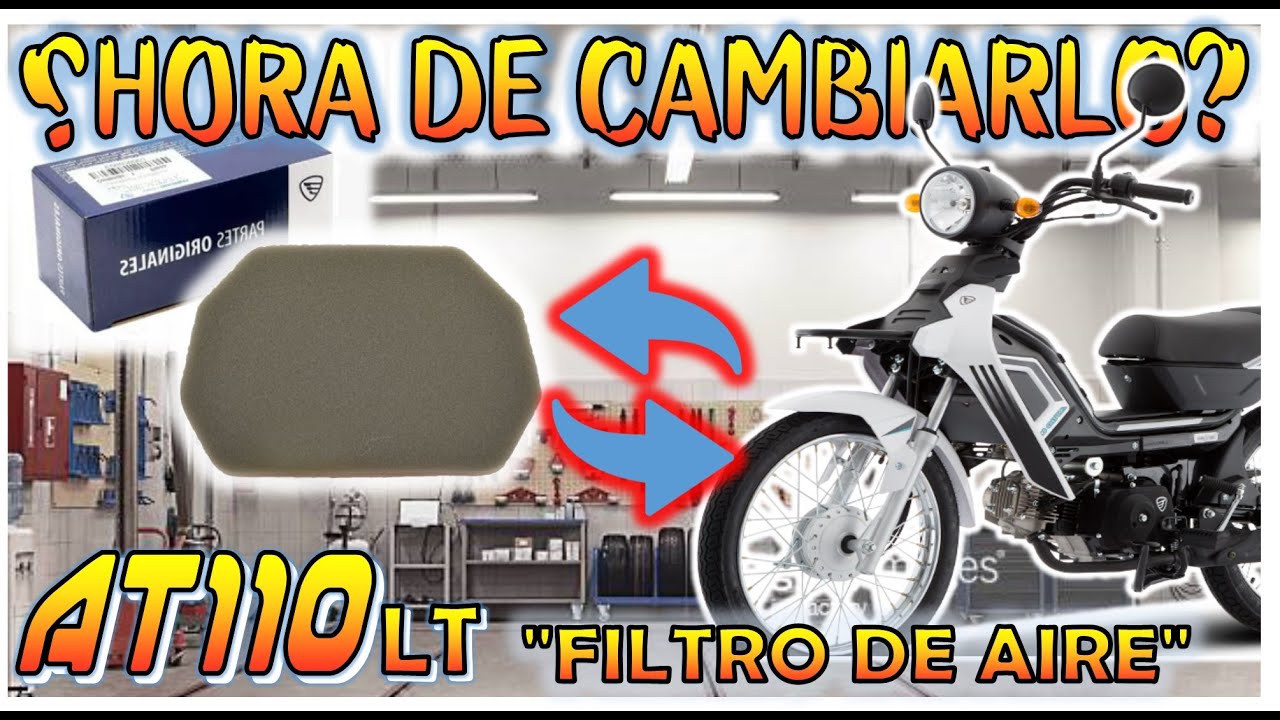 CAMBIO DE FILTRO DE AIRE DE AT110 LT ||SERVICIO COMPLETO CAP 9 SIN GASTAR