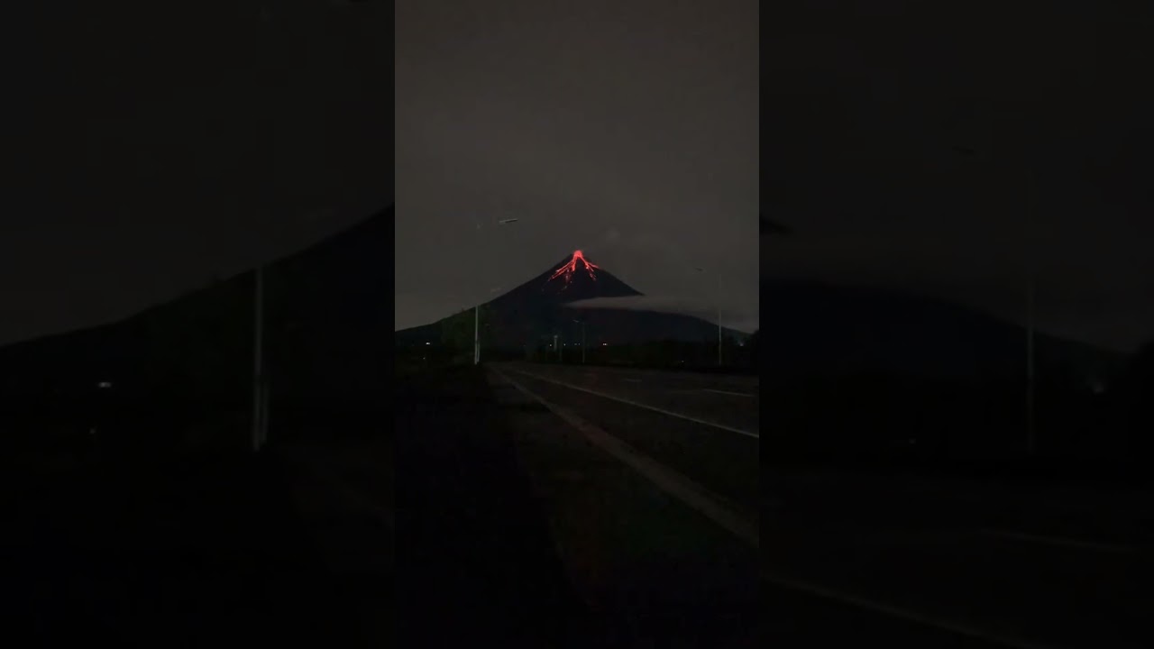 Grace in destruction. Mayon Volcano breathing lava once again.