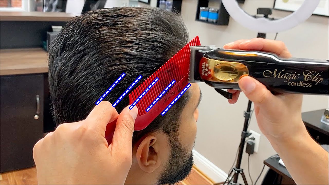 CORTE DESVANECIDO FACIL Y PRACTICO / TECNICA DESCENDENTE #barberia #cortedepelo