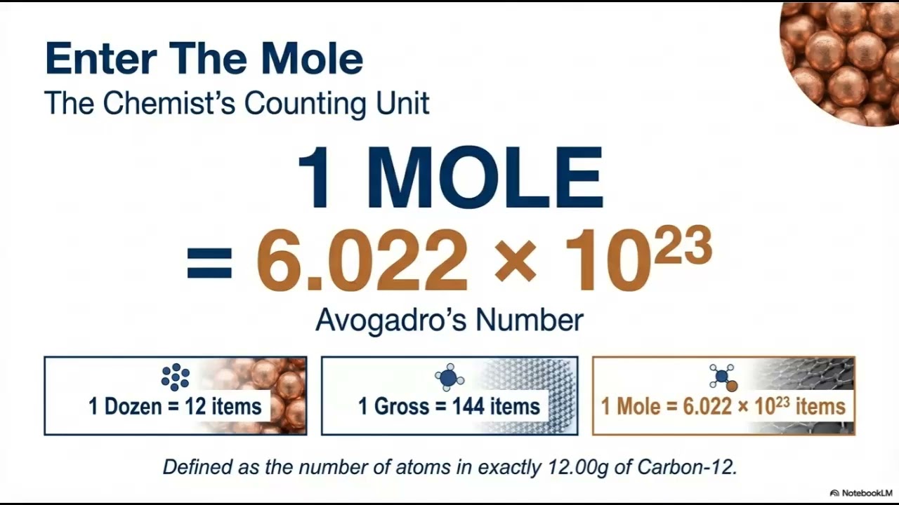 CHM 1025 moles notes video