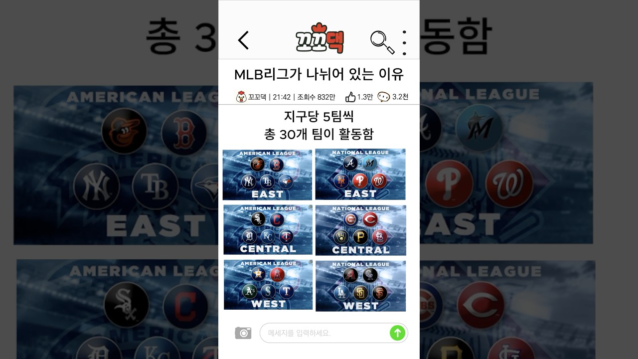 메이저리그가 나뉘어 있는 이유