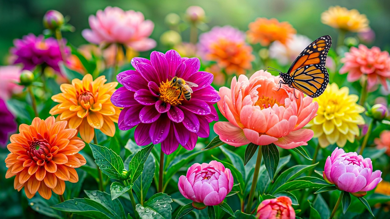 Spring Paradise in 4K 🌸 Endless Flower Fields & Golden Skies of May 2026