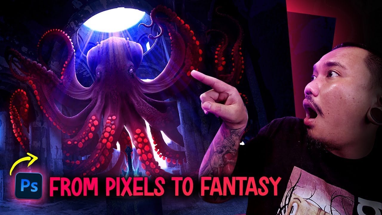 From Pixels to Fantasy - Epic Sword Bearer Photo Manipulation Using Photoshop | Speed Art Tutorial