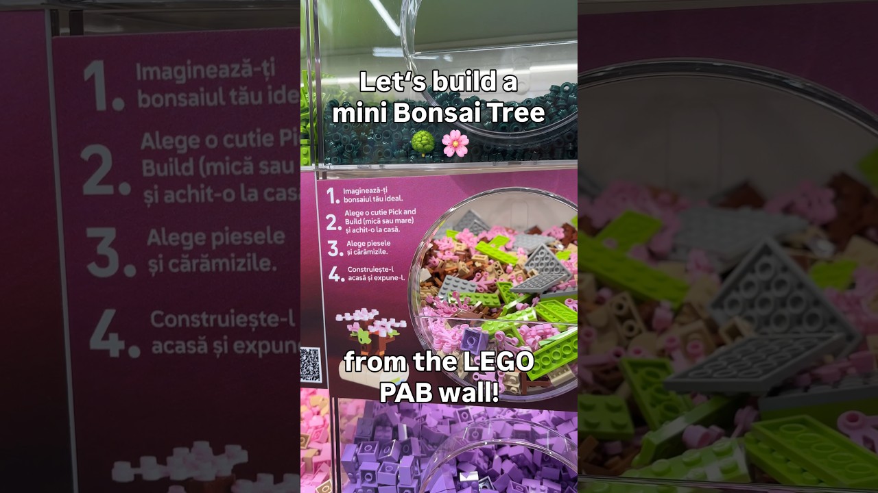Mini LEGO Bonsai Tree from the PAB wall! 🌳 🌸 #legobonsai #legominibuild #legopab