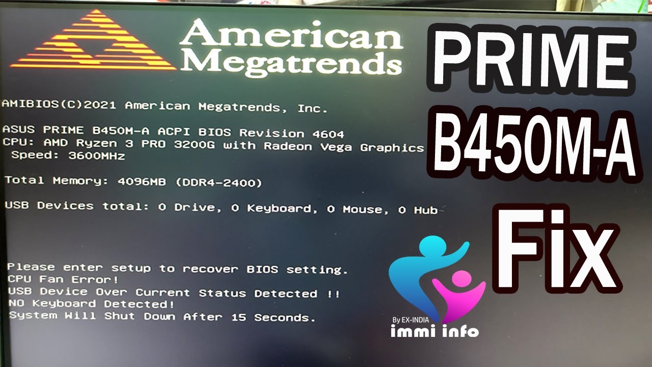 PRIME B450M A USB DEVICE OVER CURRENT STATUS DETECTED |  USB DEVICE OVER CURRENT STATUS DETECTED