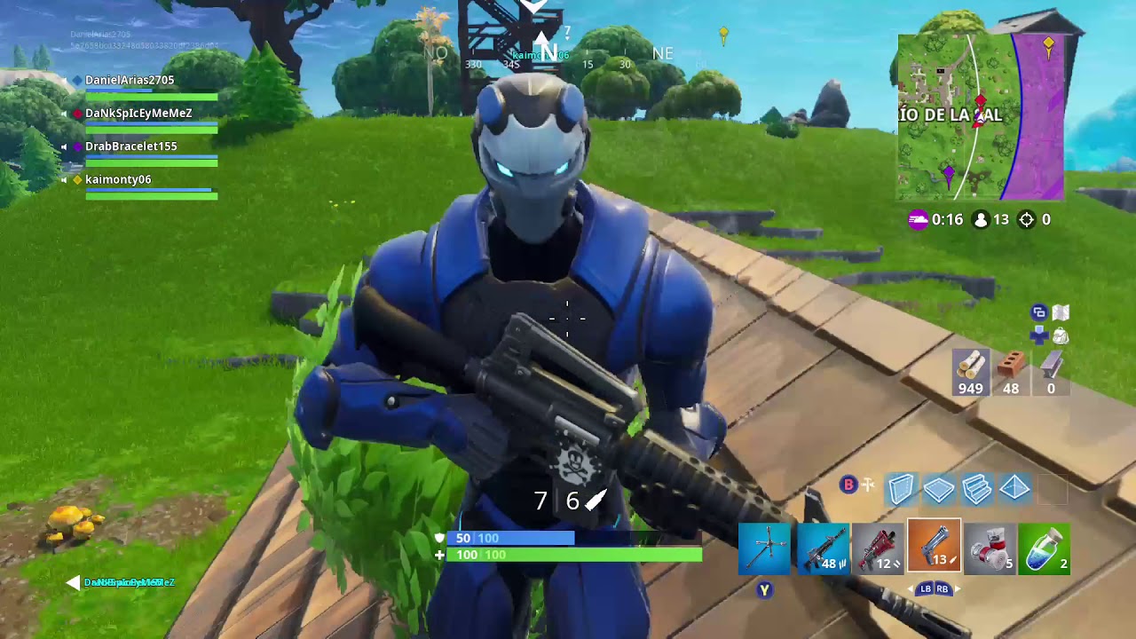 Fortnite &lrm;| Gameplay sin comentar | Temporada 5 | Escuadrones | 1080p!