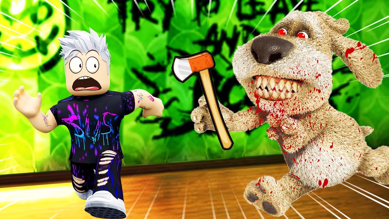 STRASZNY TALKING BEN ZAMKNĄŁ MNIE W SWOIM DOMU! w Roblox - Ben! 😨