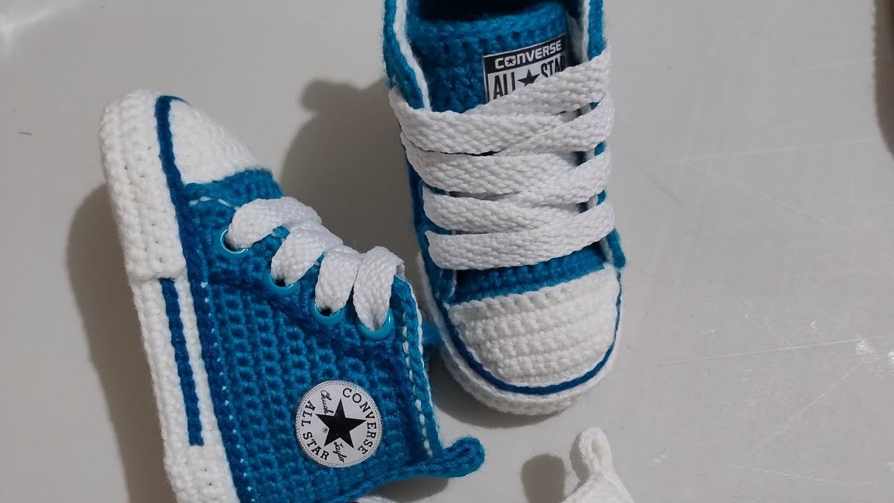 Converse tejidos 6 a 9 meses suela 74 puntos