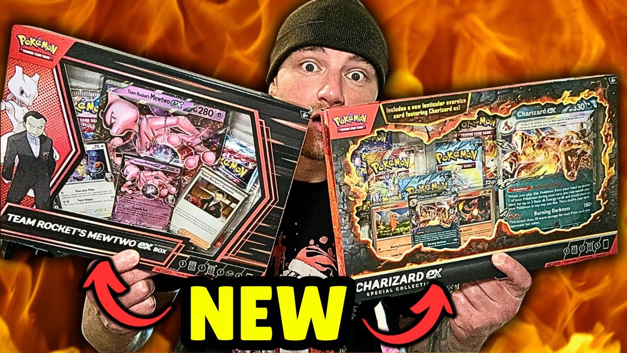 NEW Team Rocket’s Mewtwo Box and Charizard Special Collection Box Opening!