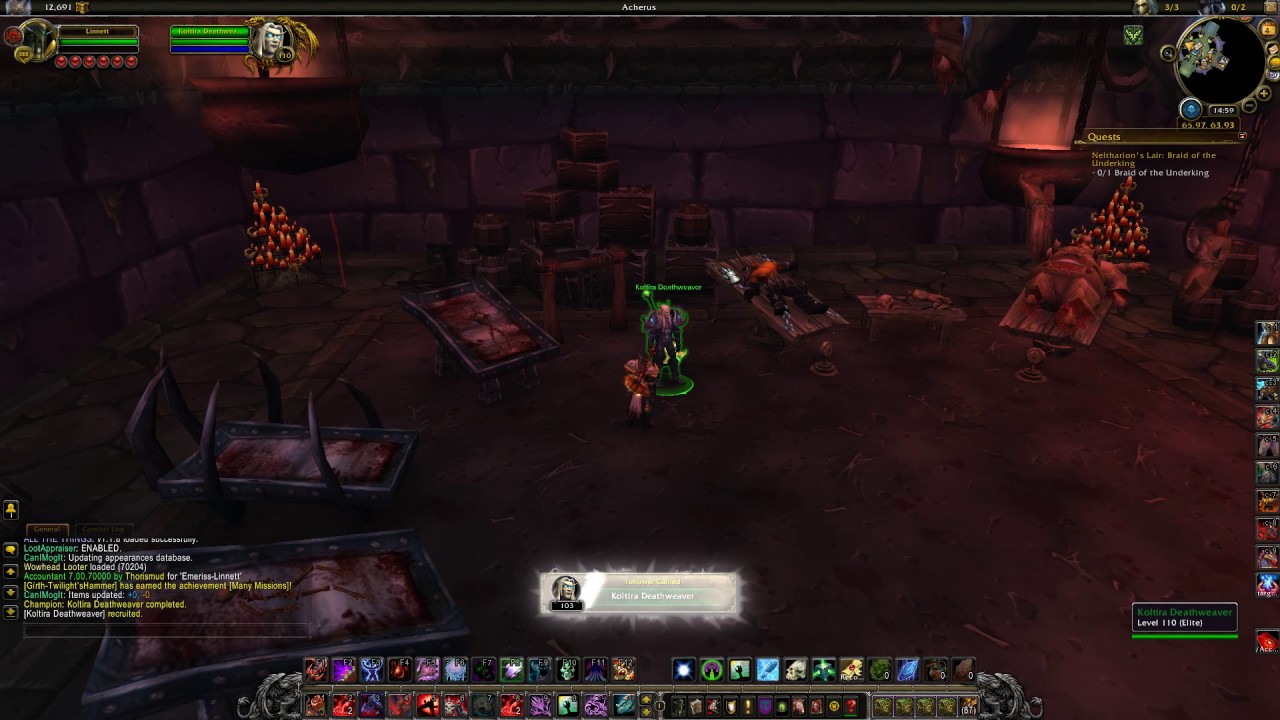 Champion Koltira Deathweaver Quest ID 44244 Playthrough World Of Warcraft